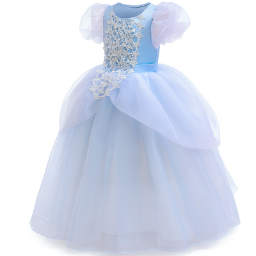 Cinderella Princess New Girls Dresses Costume Princess Cosplay Party Holiday Wedding