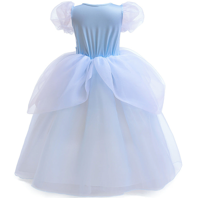 Cinderella Princess New Girls Dresses Costume Princess Cosplay Party Holiday Wedding