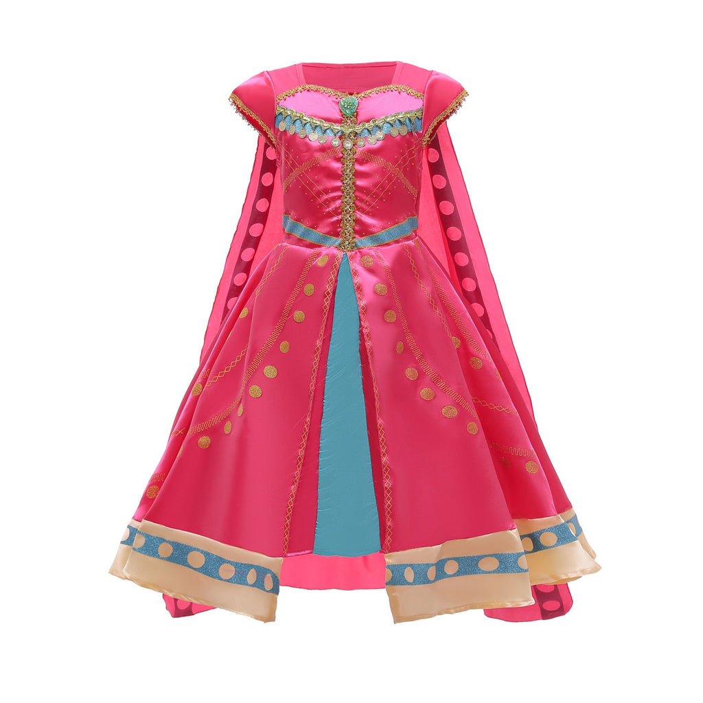 New Kid Girl Aladdin Jasmine Princess Dress Cosplay Costume