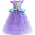 Ariel New Princess Girl Dress The Little Mermaid Costume Dresses For Cosplay Party Holiday