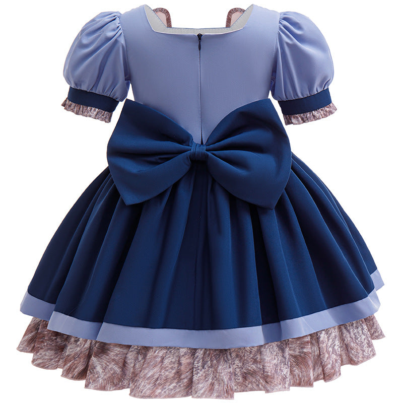 Zootopia 2 Judy Hopps Costume Bunny Officer Dress Cosplay For Girls