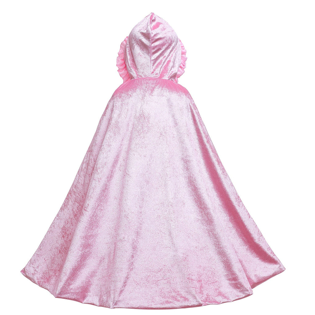 Frozen Fur Princess Wave Cloak Elsa costume Cape for Girl