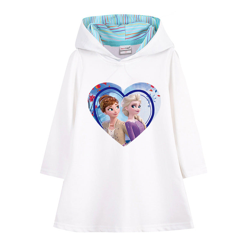 New Girl Party Holiday Toddler Princess Costume Elsa Anna Dress For Casual Wear Birthday