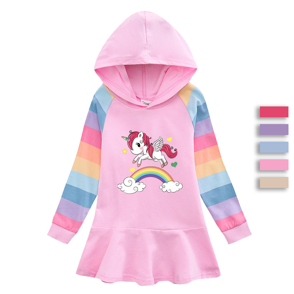 New Girl Party Holiday Toddler Princess Costume Unicorn Dress For Casual Wear Birthday