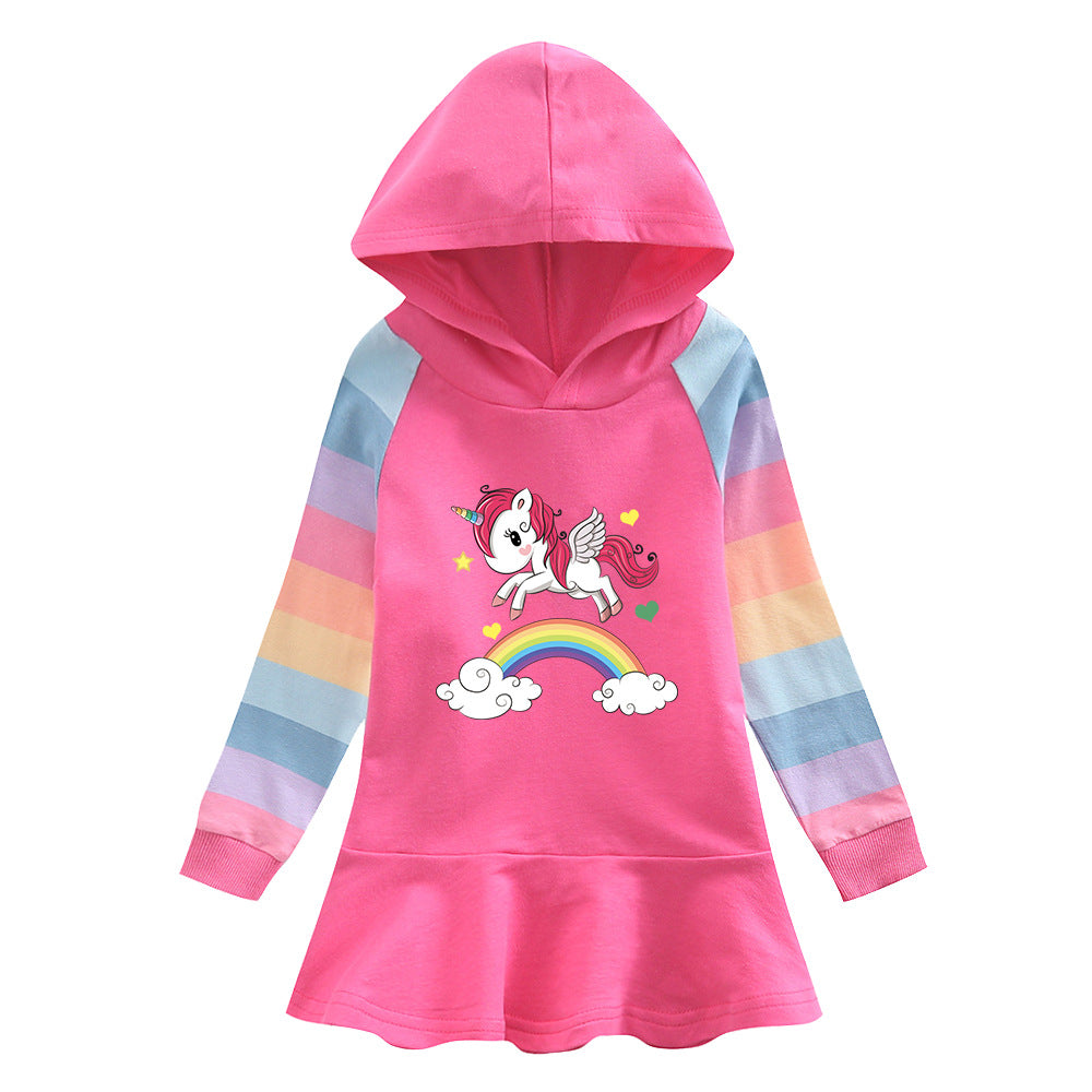 New Girl Party Holiday Toddler Princess Costume Unicorn Dress For Casual Wear Birthday