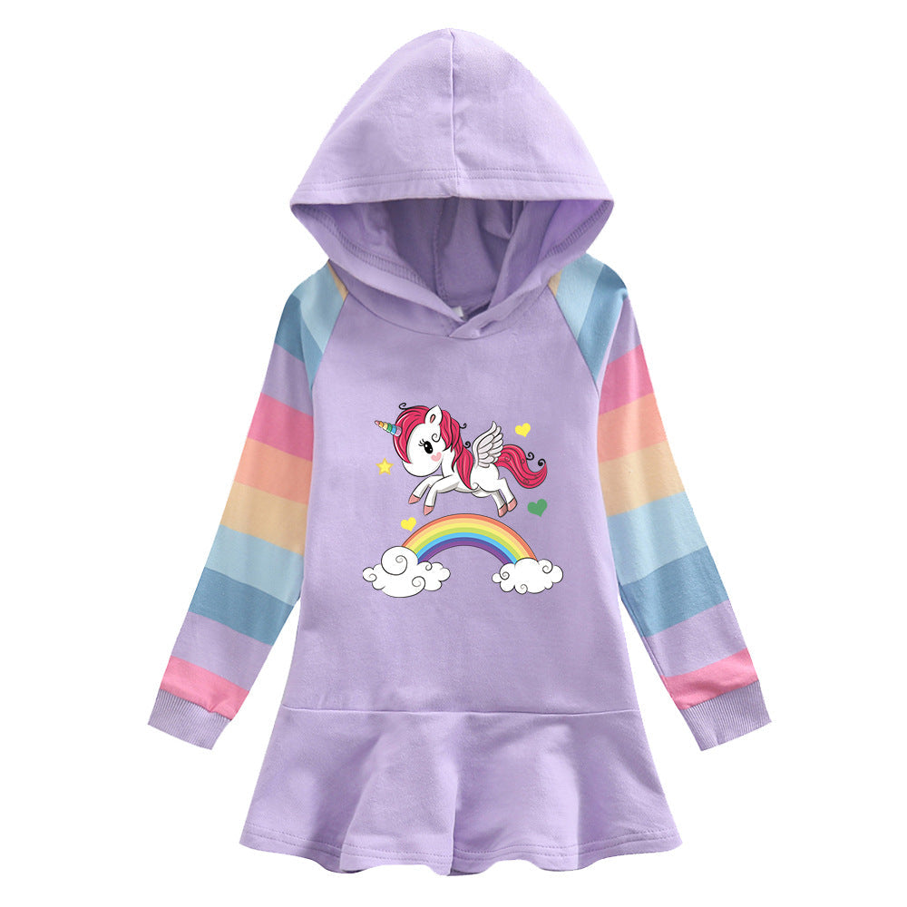 New Girl Party Holiday Toddler Princess Costume Unicorn Dress For Casual Wear Birthday