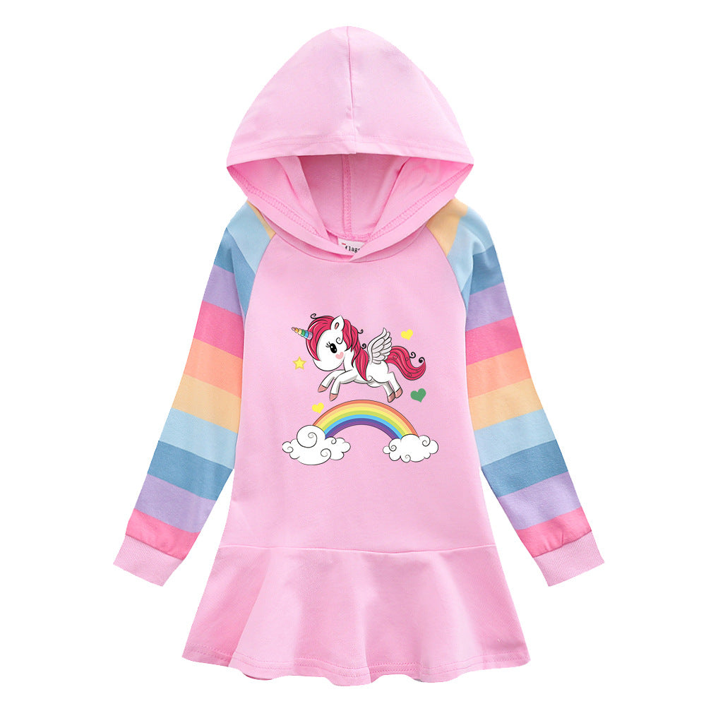 New Girl Party Holiday Toddler Princess Costume Unicorn Dress For Casual Wear Birthday