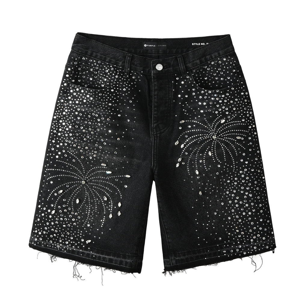 PURPLE Shorts Crystals 5103