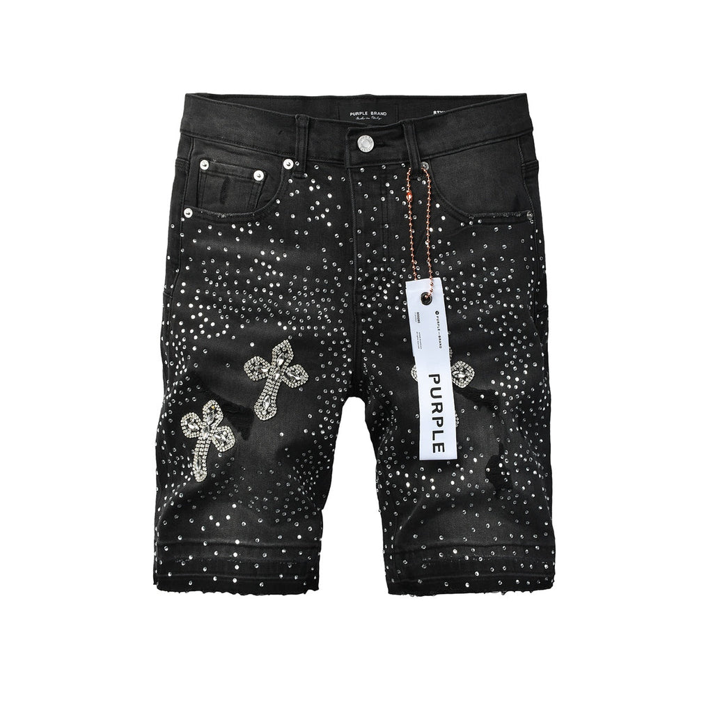 PURPLE Shorts Crystals 5111