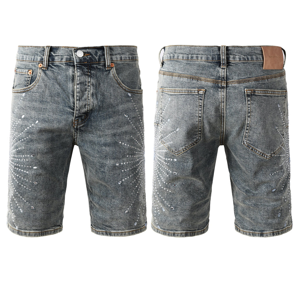 PURPLE Shorts Crystals 5093