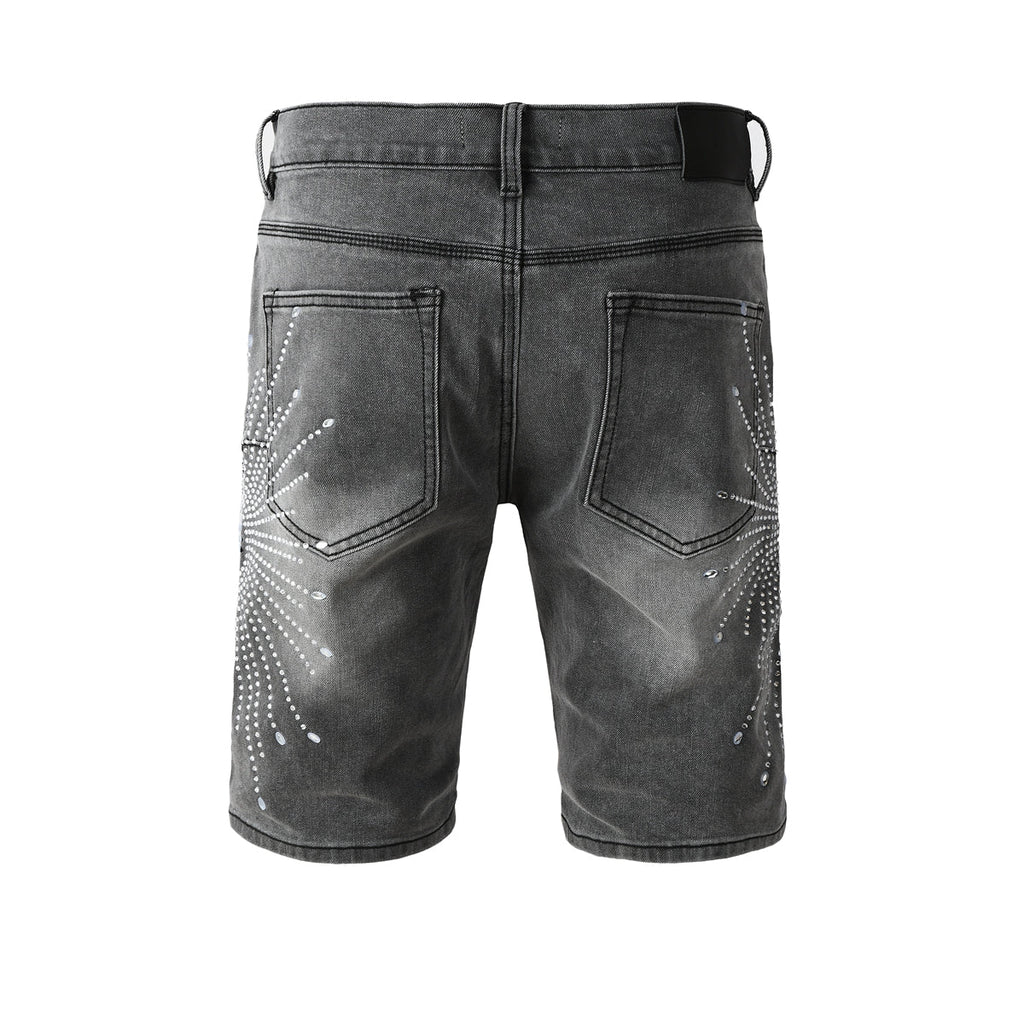 PURPLE Shorts Crystals 5094