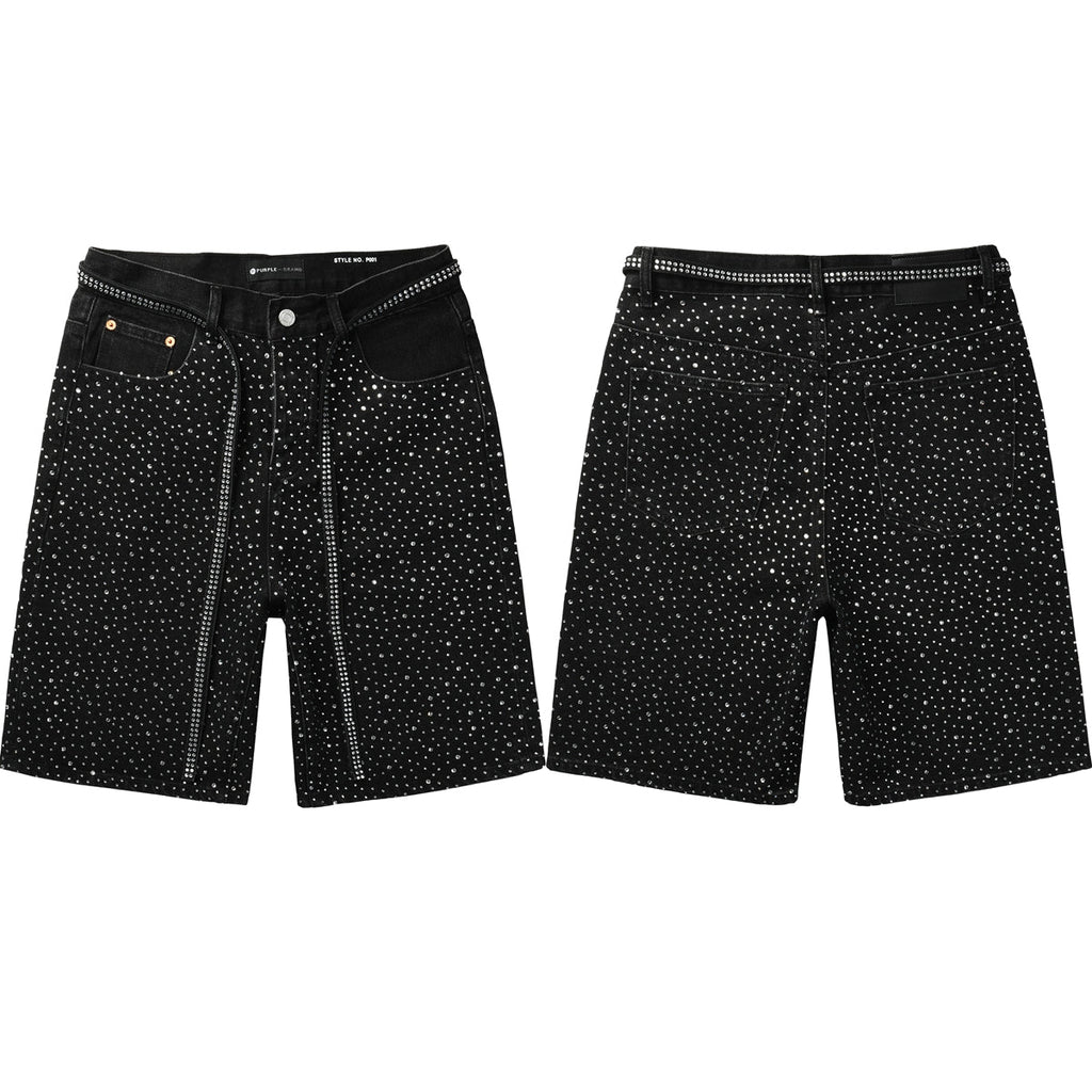 PURPLE Shorts Crystals 5095