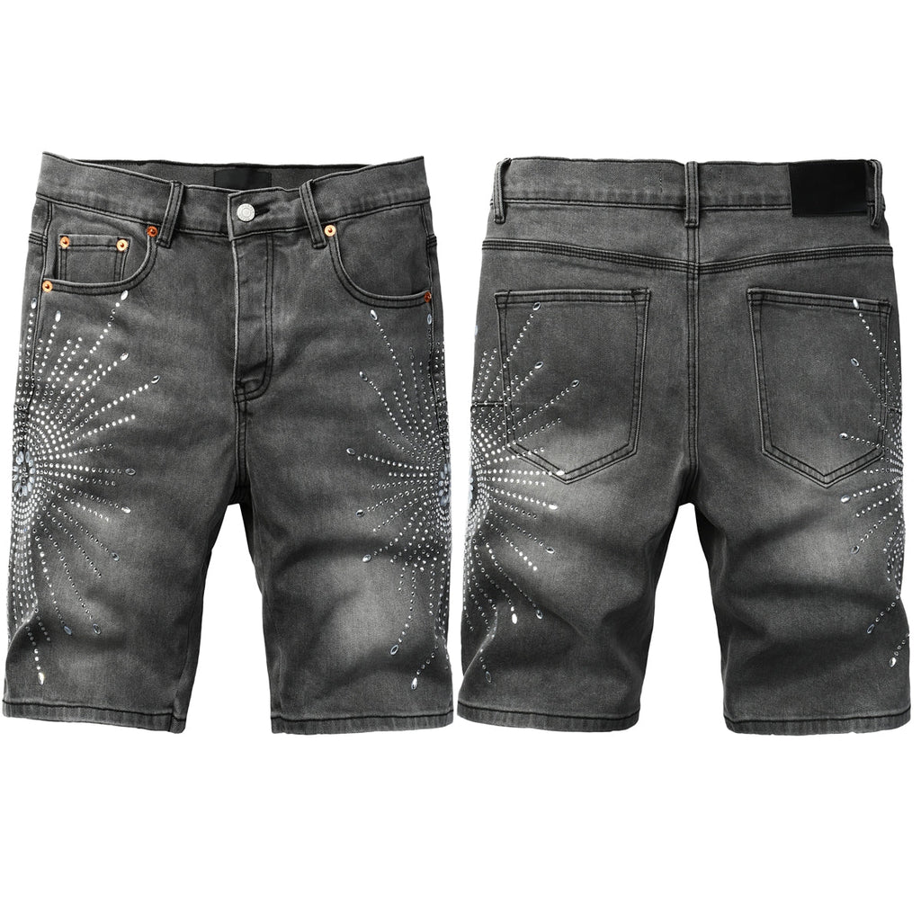 PURPLE Shorts Crystals 5094