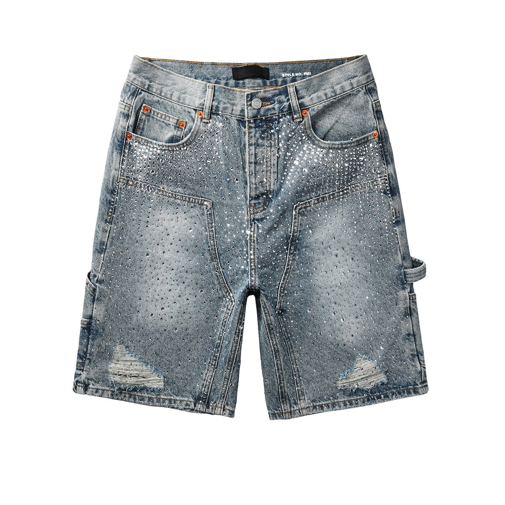PURPLE Shorts Crystals 5097