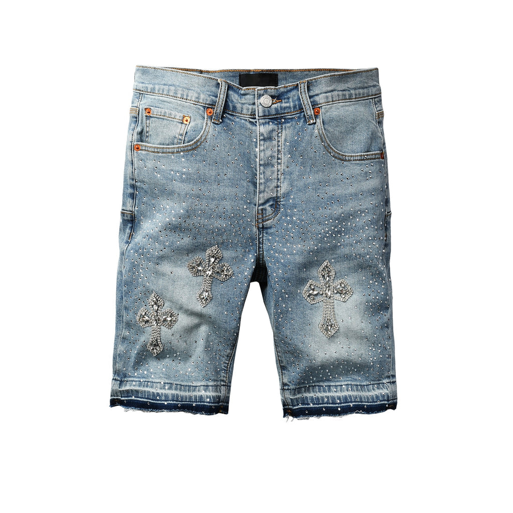 PURPLE Shorts Crystals 5098