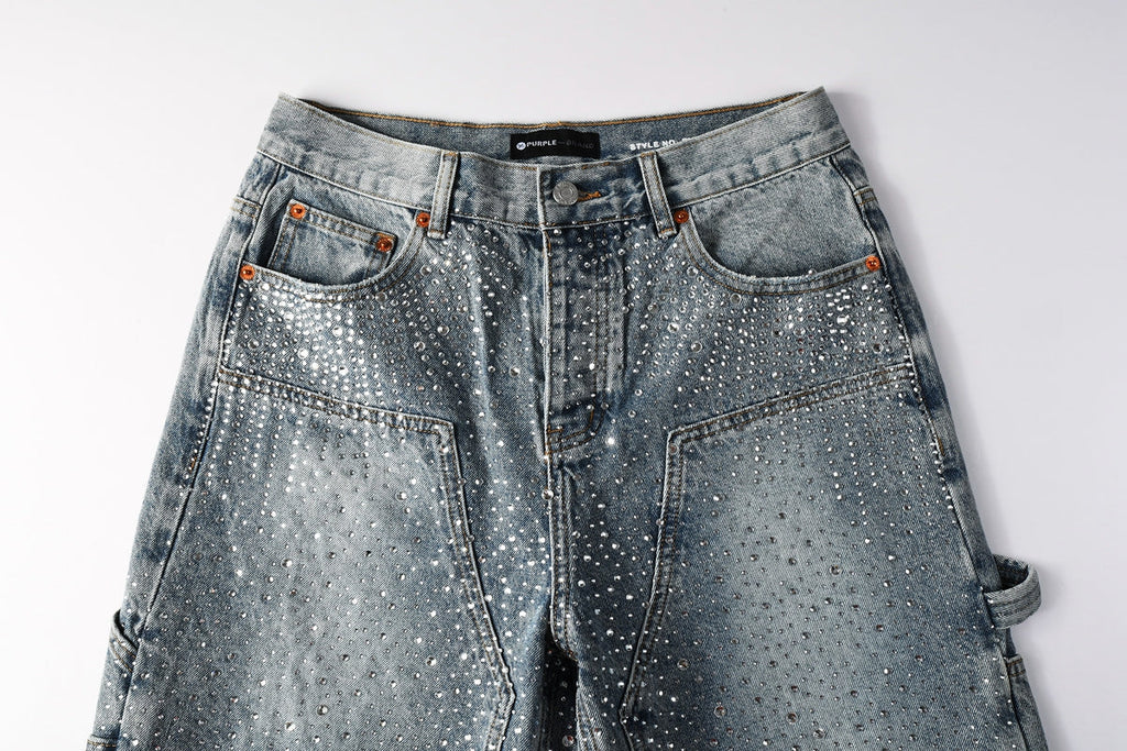 PURPLE Shorts Crystals 5097