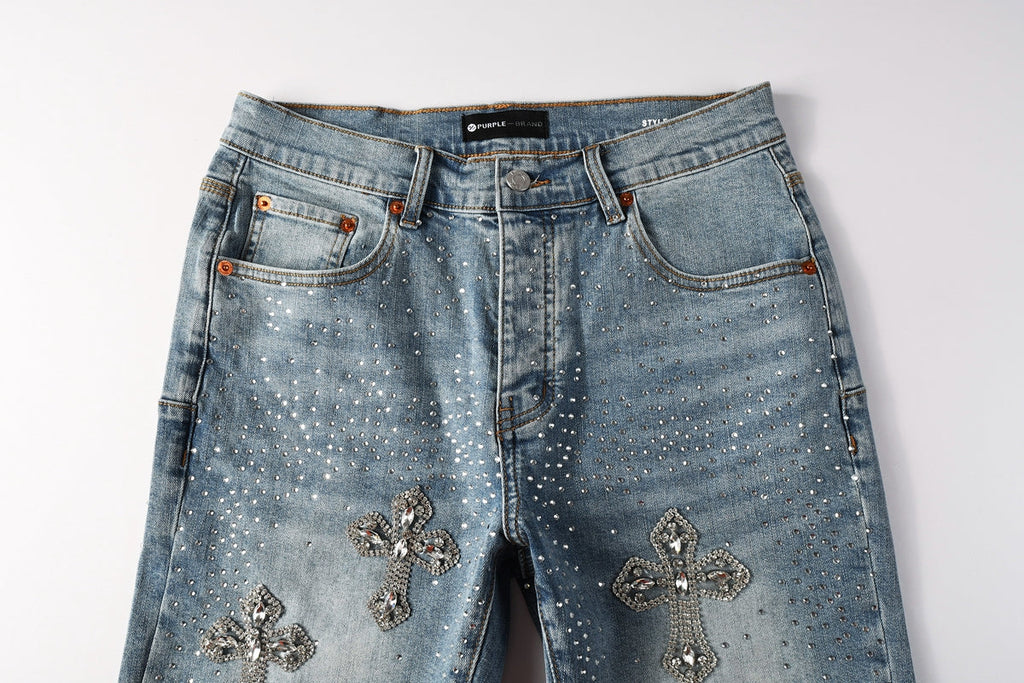 PURPLE Shorts Crystals 5098