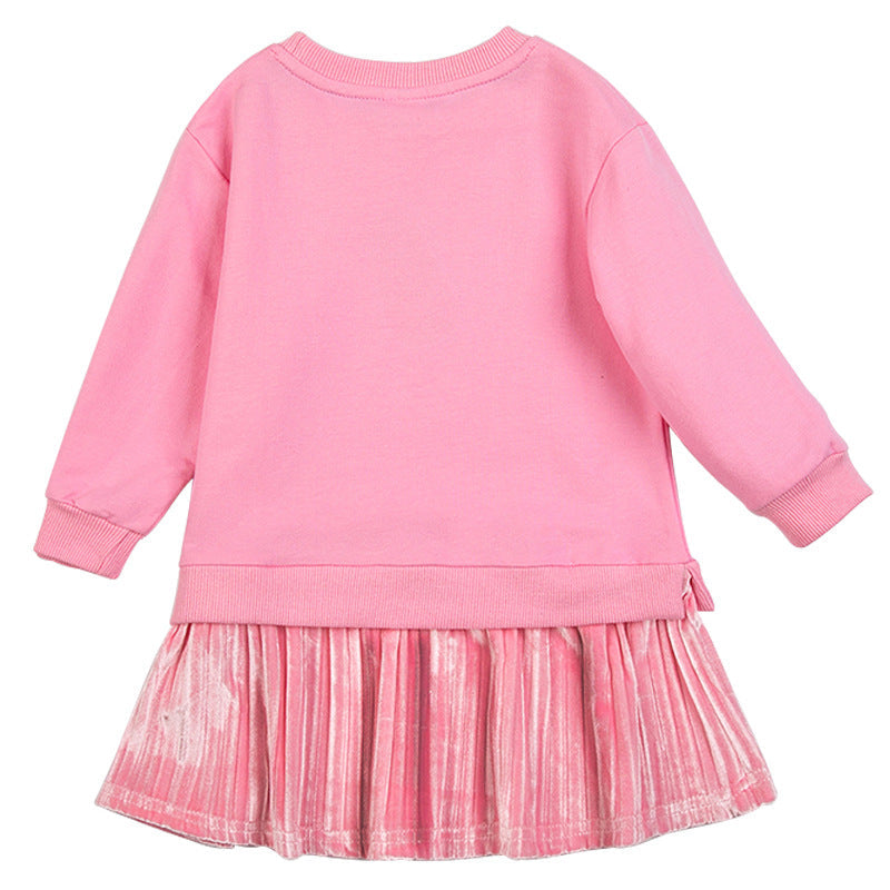 New Girl Party Toddler Princess Costume Elsa Dress For Casual Wear