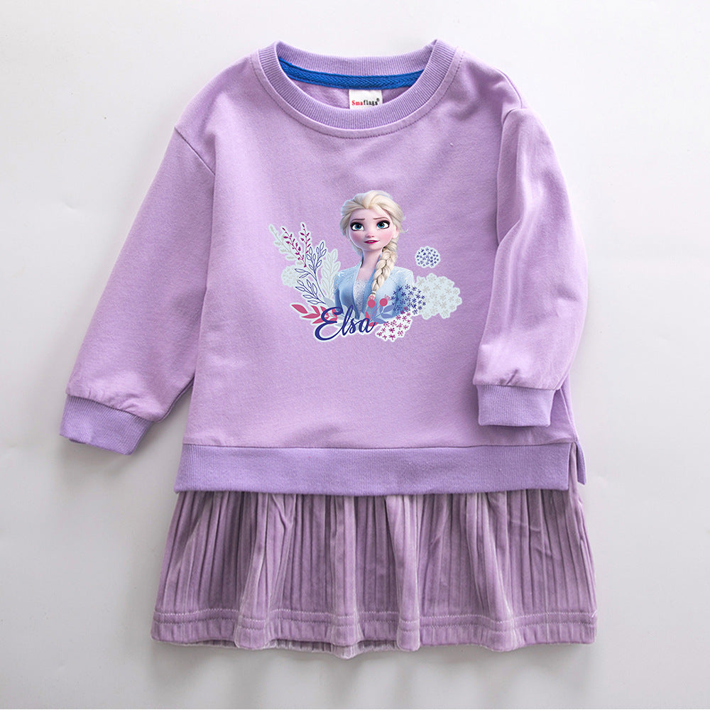 Elsa New Girl Party Toddler Princess Costume Mickey Mouse Dress For Casual Wear Holiday