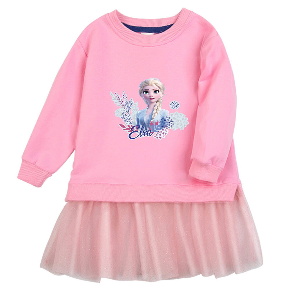 Elsa New Girl Party Toddler Princess Costume Mickey Mouse Dress For Casual Wear Holiday