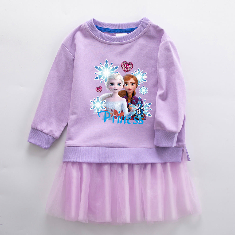 Anna Elsa New Girl Party Toddler Princess Costume Mickey Mouse Dress For Casual Wear Holiday