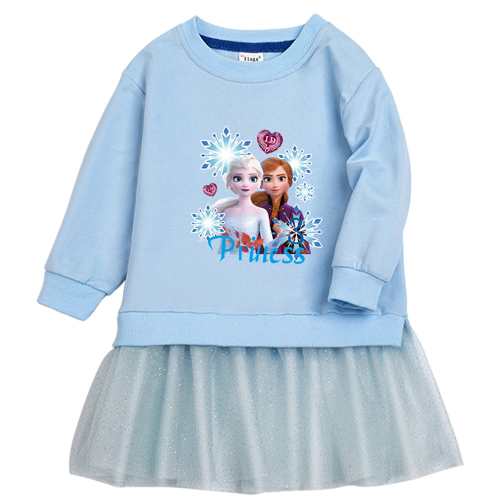 Anna Elsa New Girl Party Toddler Princess Costume Mickey Mouse Dress For Casual Wear Holiday