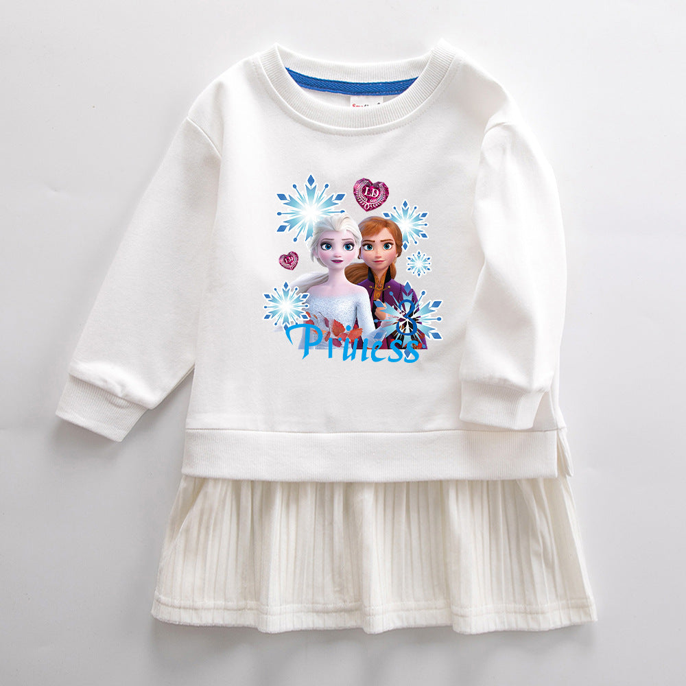 Anna Elsa New Girl Party Toddler Princess Costume Mickey Mouse Dress For Casual Wear Holiday