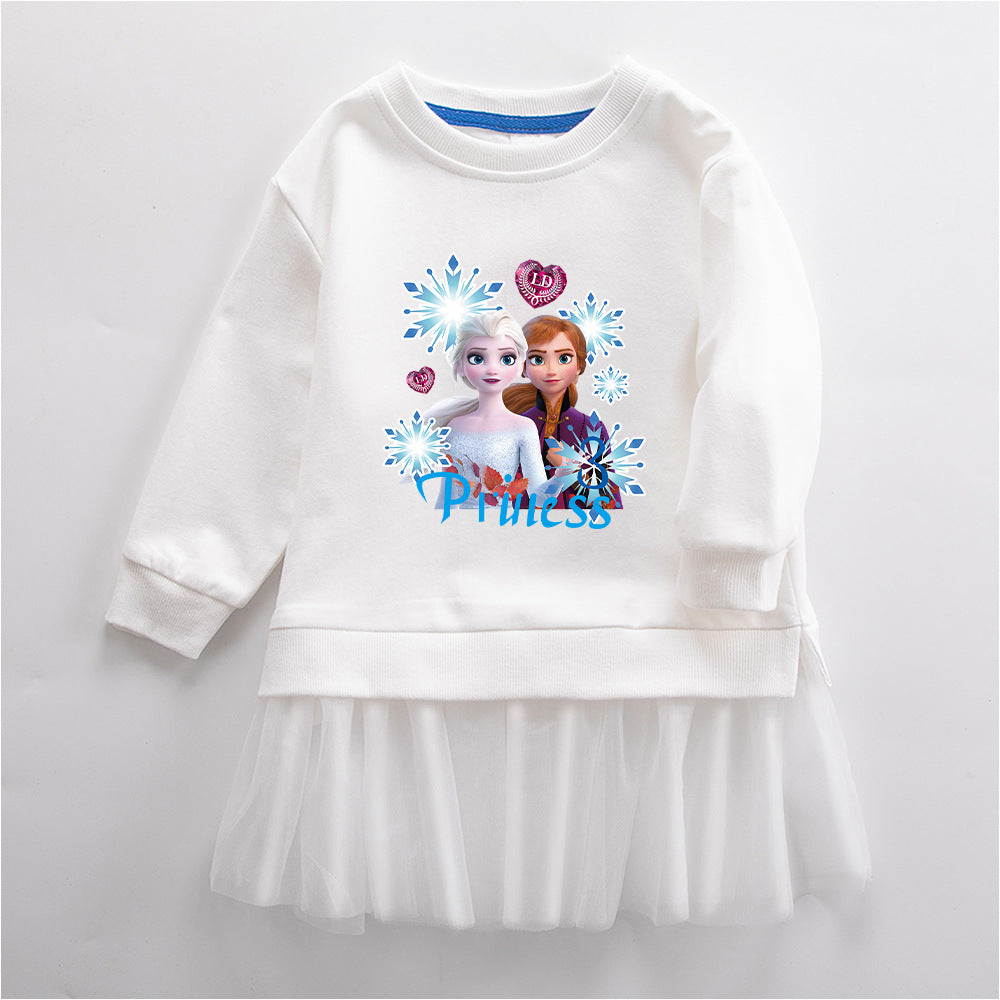 Anna Elsa New Girl Party Toddler Princess Costume Mickey Mouse Dress For Casual Wear Holiday