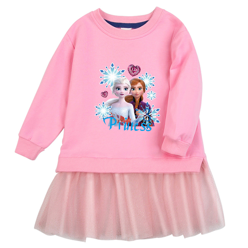 Anna Elsa New Girl Party Toddler Princess Costume Mickey Mouse Dress For Casual Wear Holiday