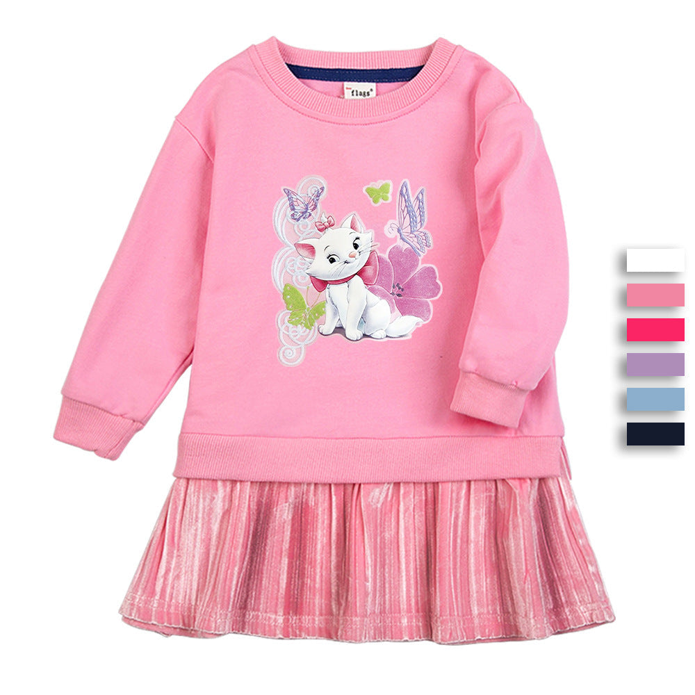 Marie Cat New Girl Party Toddler Princess Costume Mickey Mouse Dress For Casual Wear