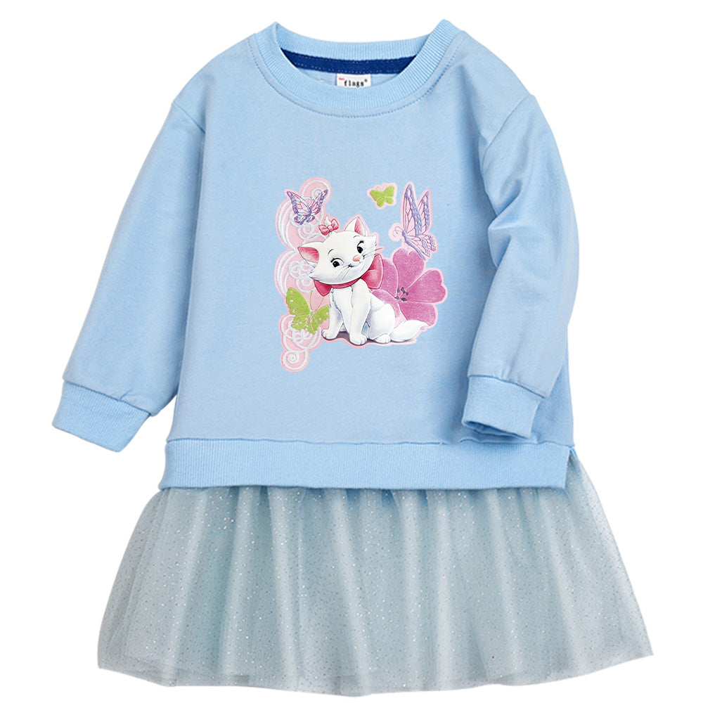 Marie Cat New Girl Party Toddler Princess Costume Mickey Mouse Dress For Casual Wear