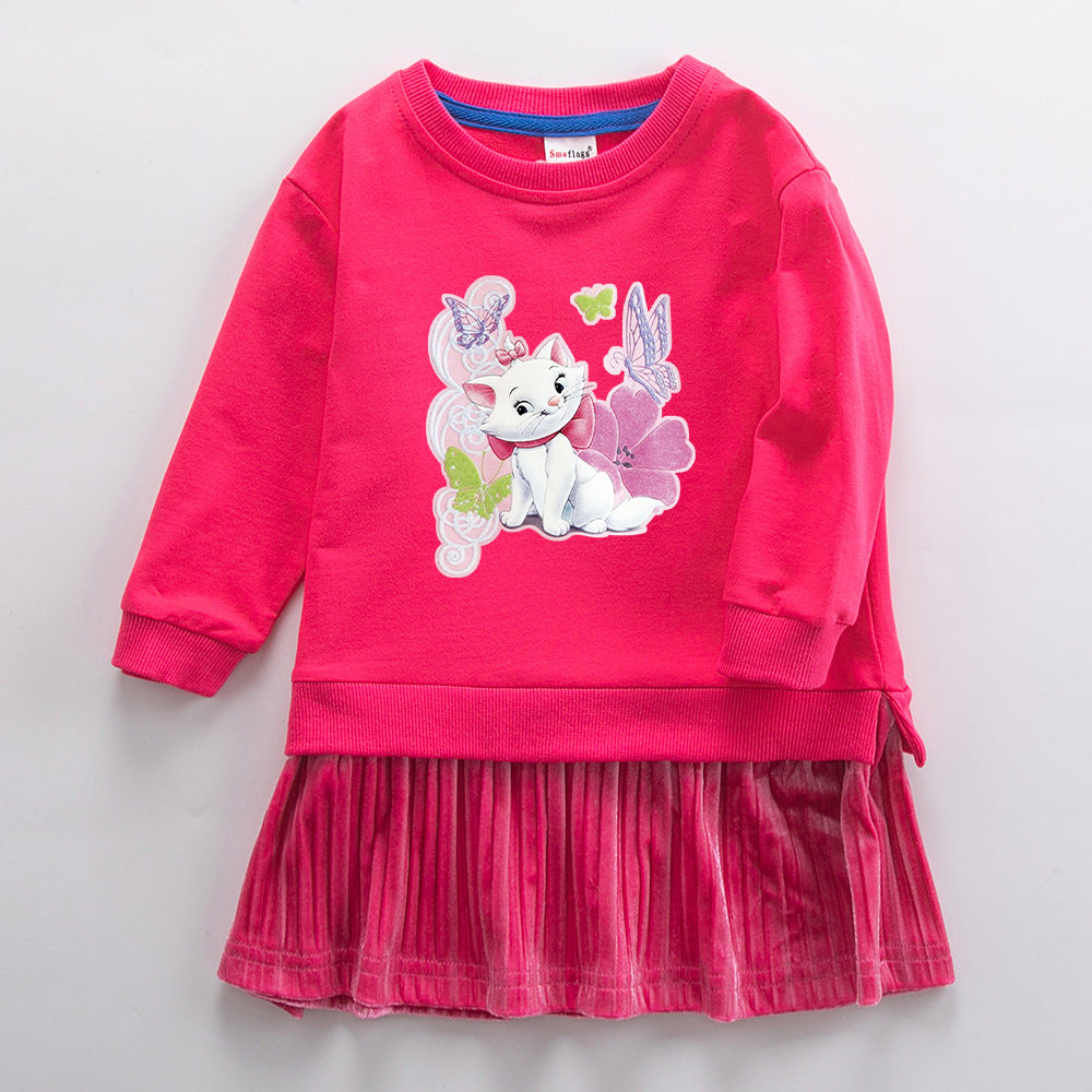 Marie Cat New Girl Party Toddler Princess Costume Mickey Mouse Dress For Casual Wear
