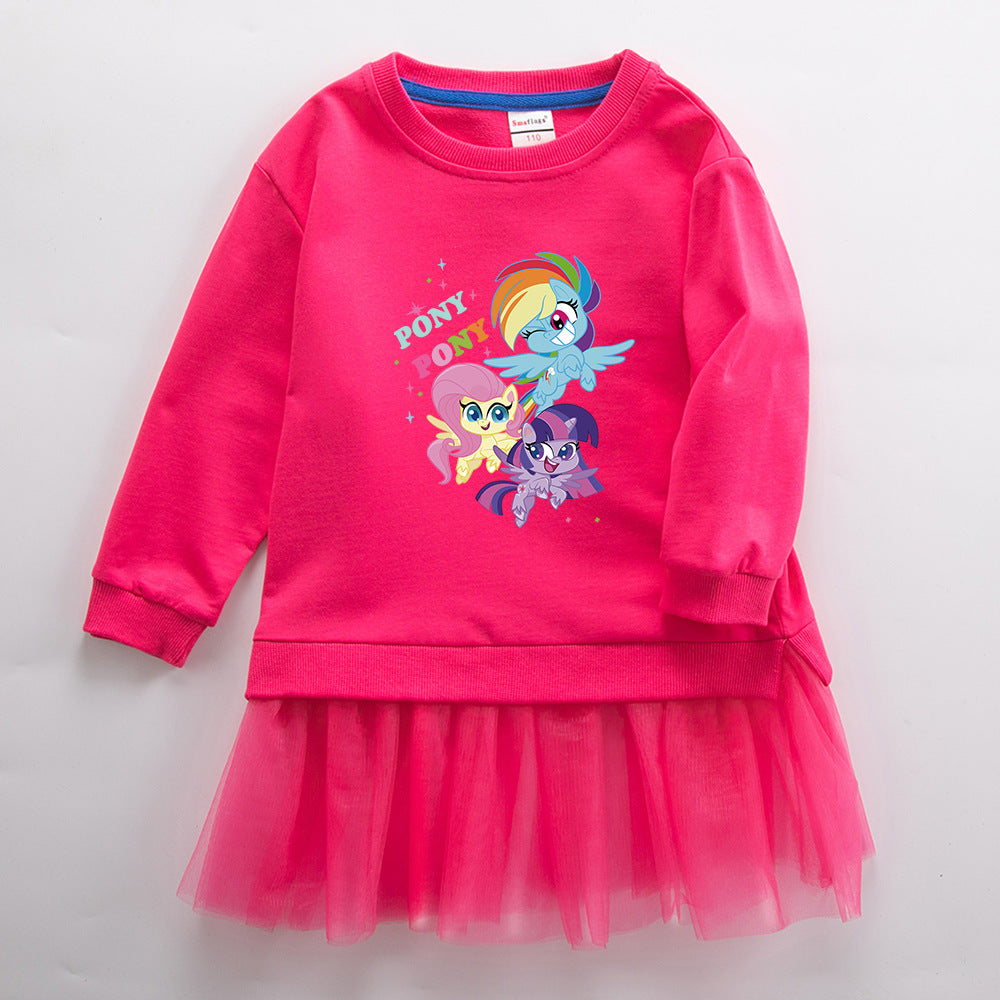 New Gir Princessl Dress Party Toddler Costume My Little Pony For Casual Wear