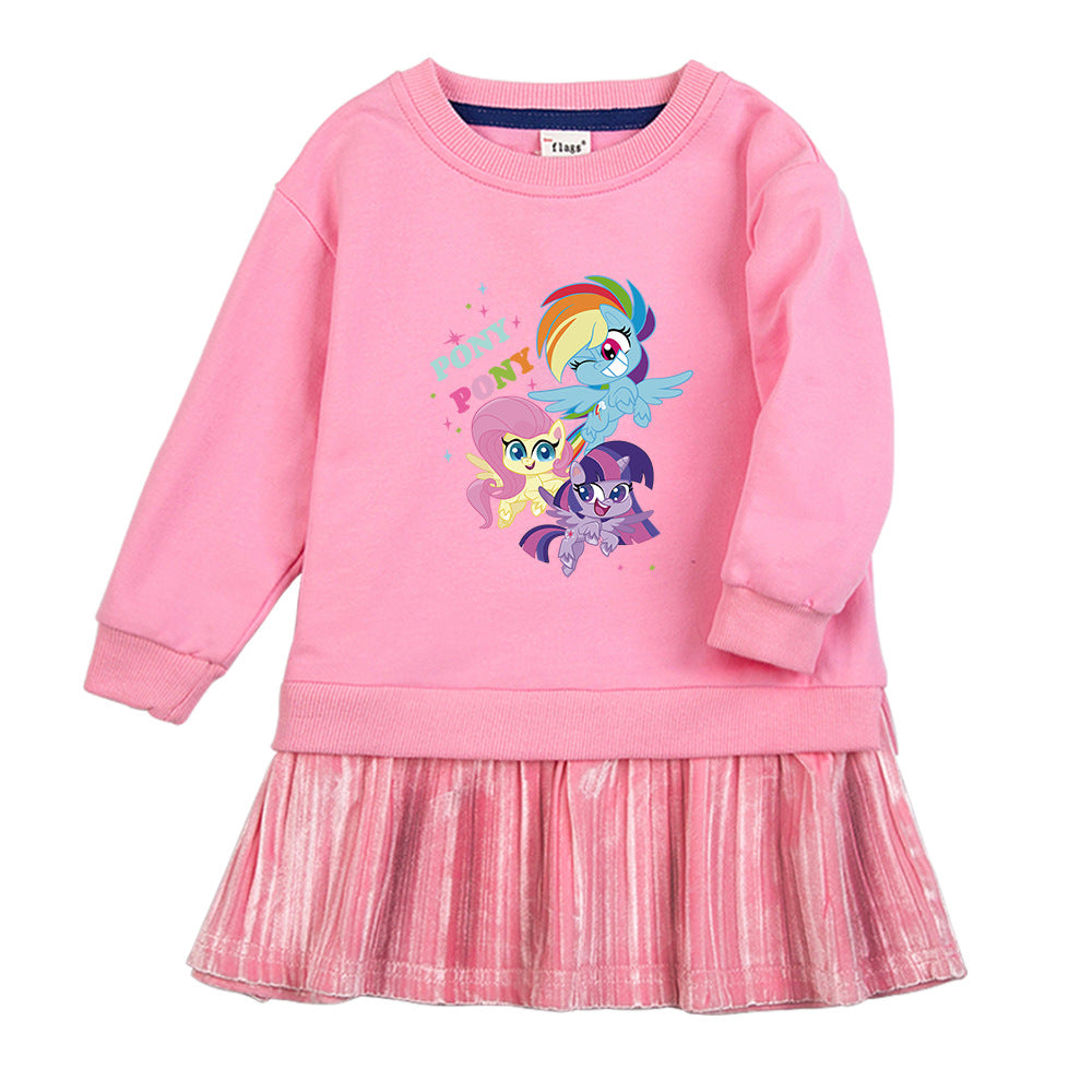 New Gir Princessl Dress Party Toddler Costume My Little Pony For Casual Wear