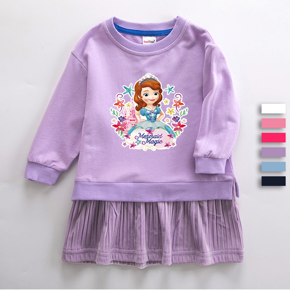 Sophia New Girl Party Toddler Princess Costume  Dress For Casual Wear