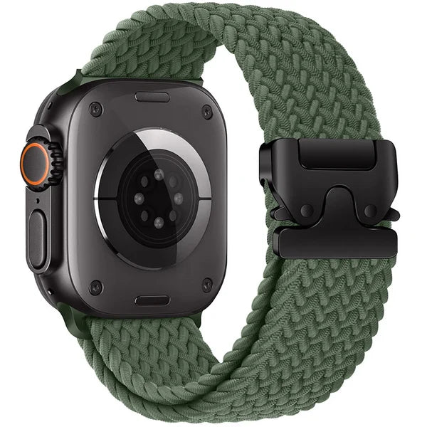 Elastic nylon parachute buckle watch strap