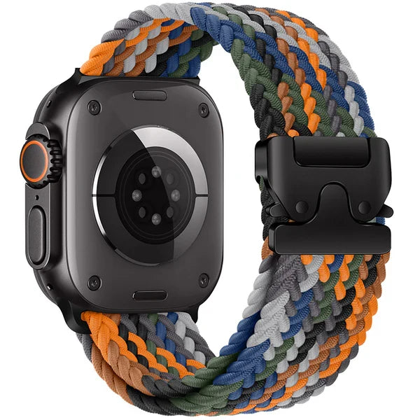 Elastic nylon parachute buckle watch strap