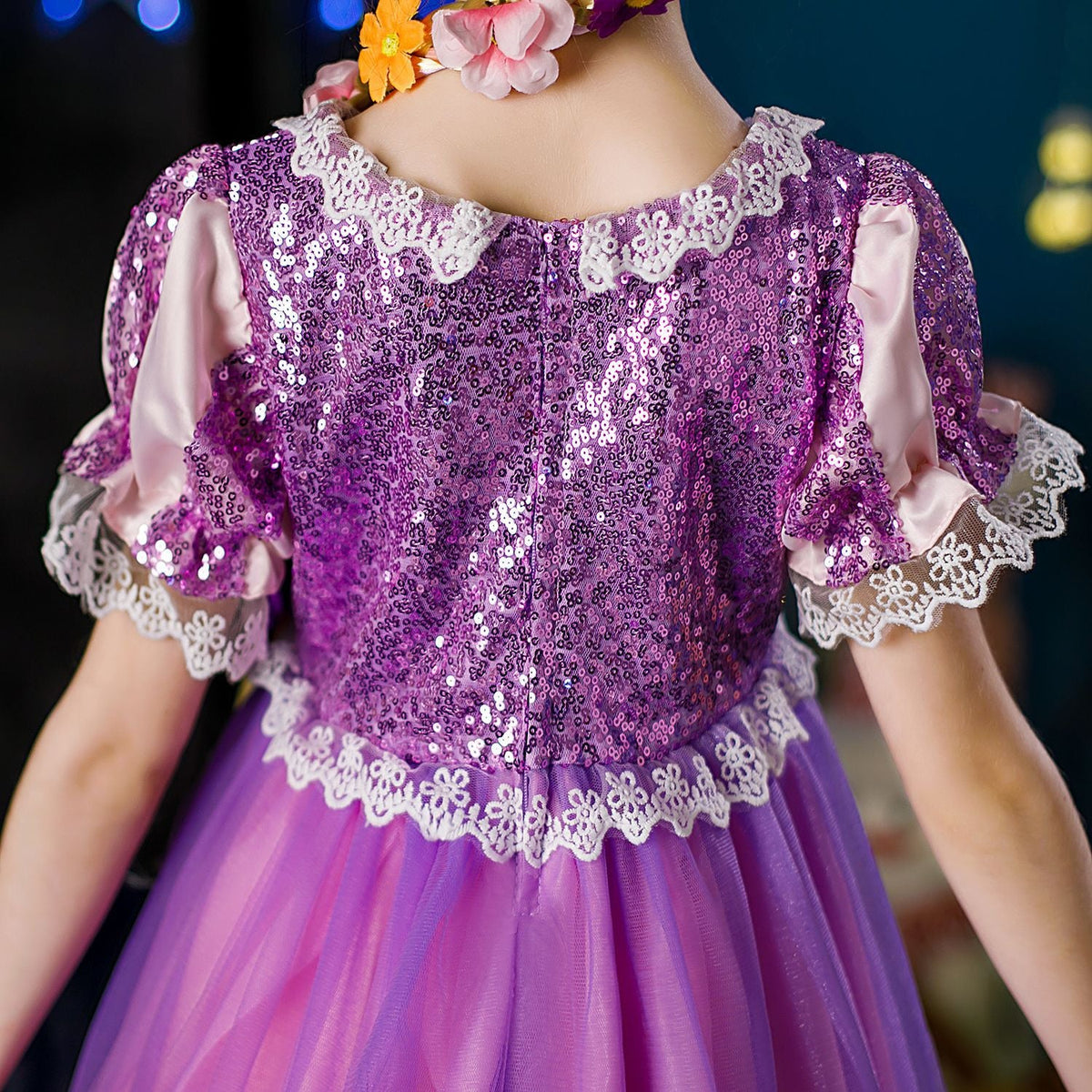 New Rapunzel Girl Costume Princess Dresses For Halloween Birthday Party