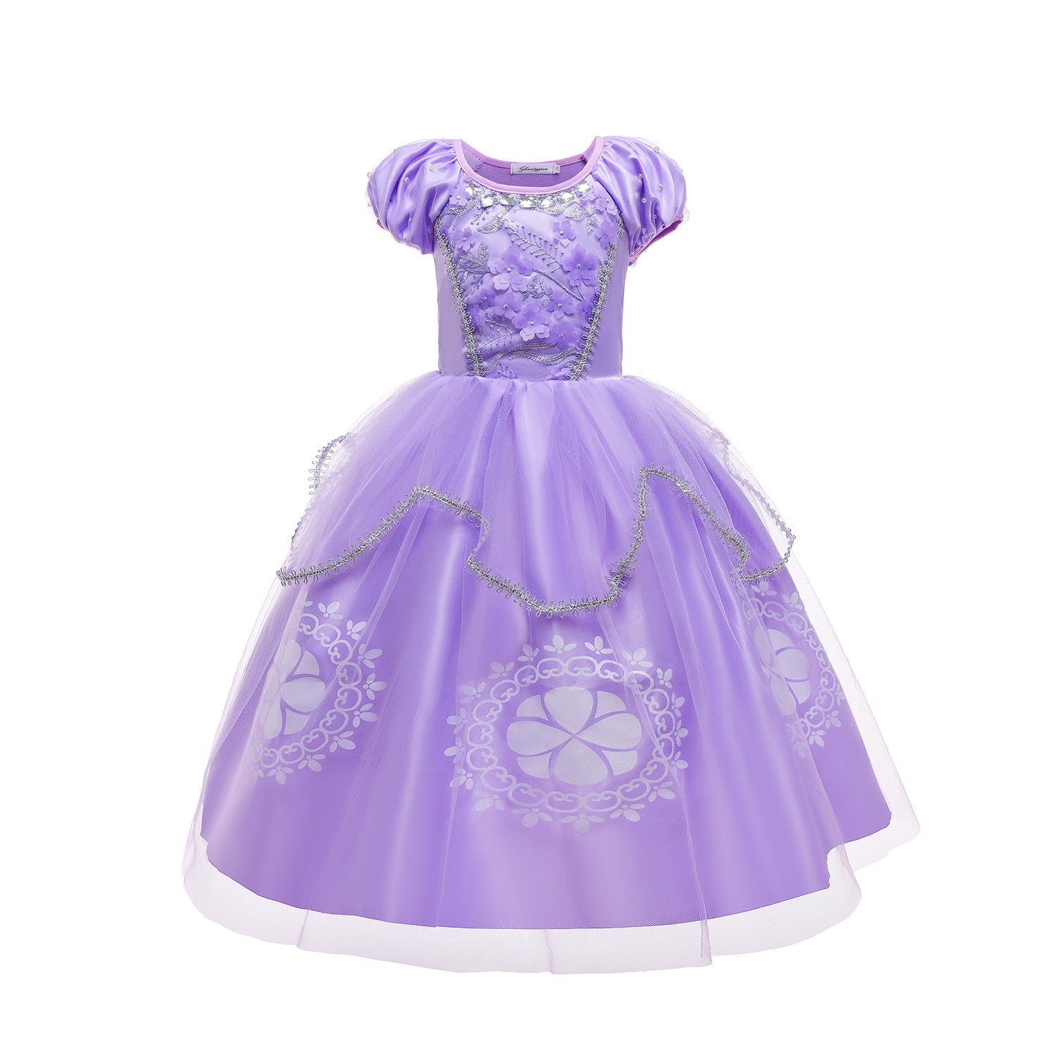 Flower Girls Dresses New Princess Sofia Costume Dresses For Cosplay Party Holiday Wedding