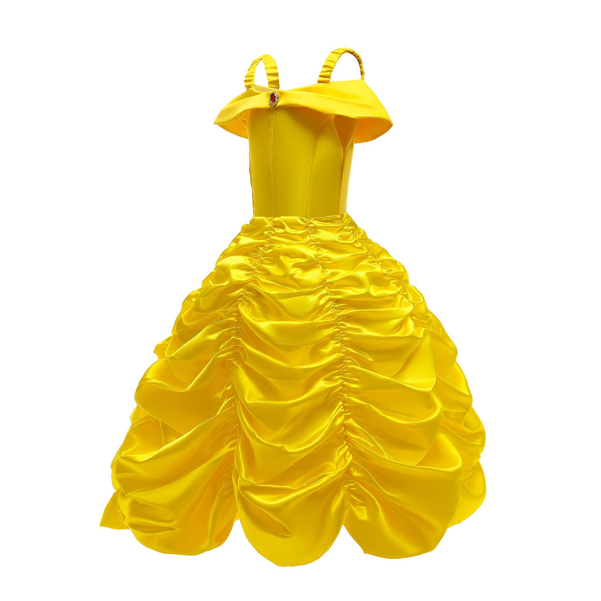 New Girl Costume Dresses Belle Lace Up Princess Cosplay Birthday Party Holiday Fancy