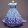 Frozen 2 Elsa Costume Toddler Kids Princess Cosplay Halloween Girl Dresses With Cape