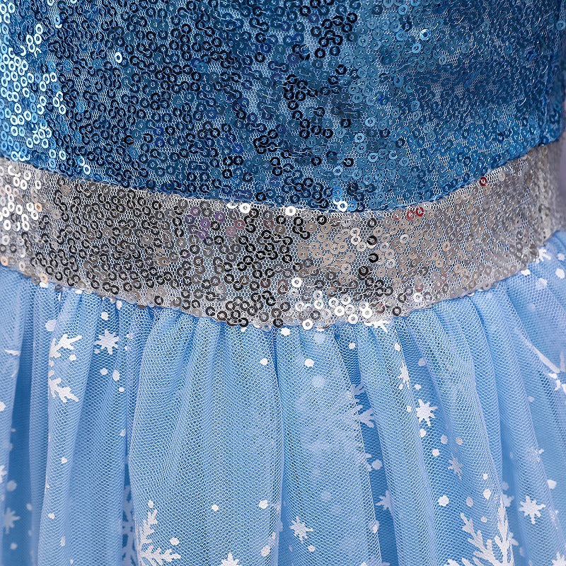 Frozen 2 Elsa Costume Toddler Kids Princess Cosplay Halloween Girl Dresses With Cape