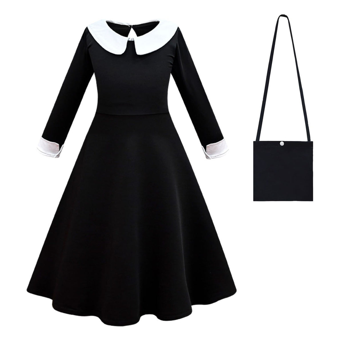 Wednesday Addams Kids Girl Cosplay Costume Outfit Dresses
