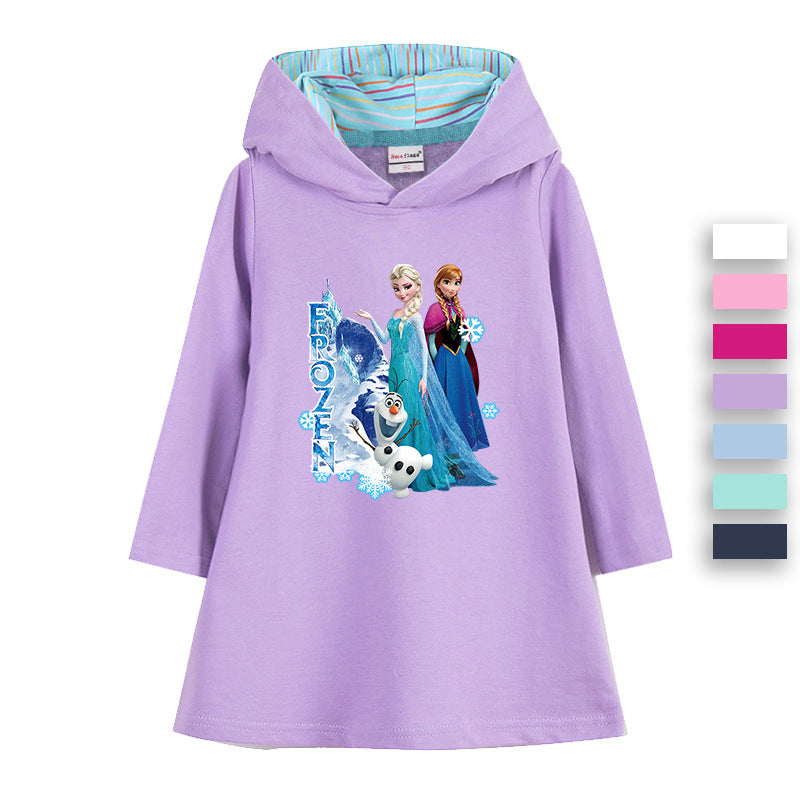 New Girl Party Toddler Princess Costume Elsa Anna Dress For Casual Wear Holiday