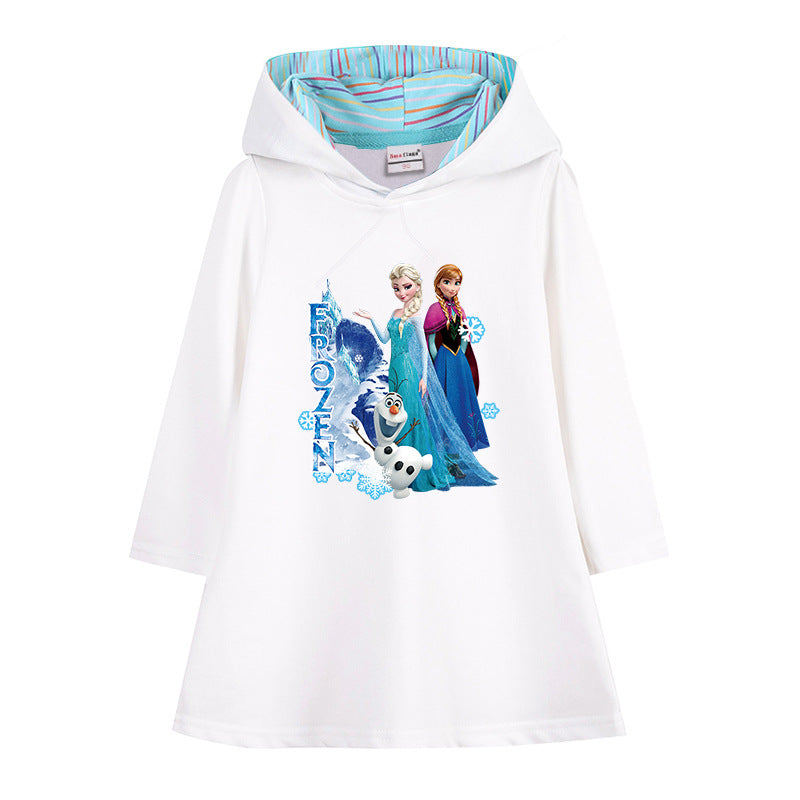 New Girl Party Toddler Princess Costume Elsa Anna Dress For Casual Wear Holiday