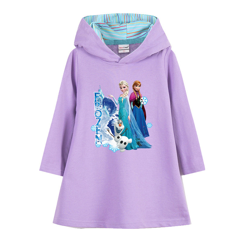 New Girl Party Toddler Princess Costume Elsa Anna Dress For Casual Wear Holiday