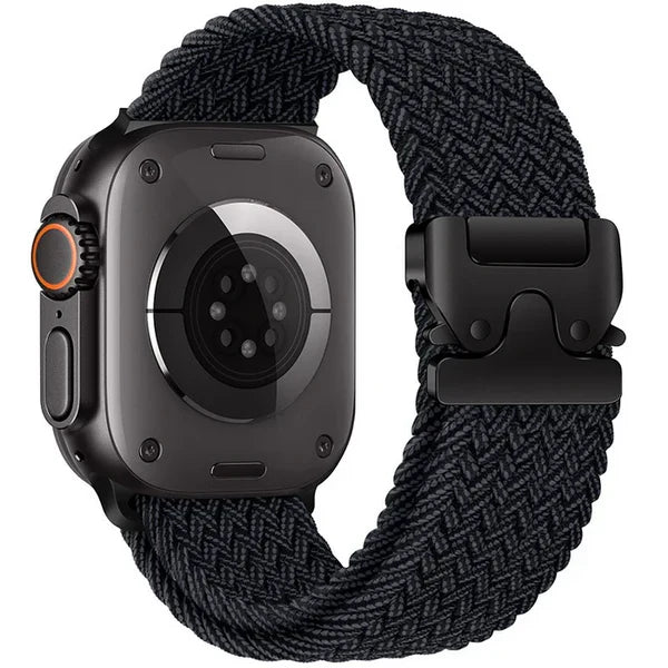 Elastic nylon parachute buckle watch strap