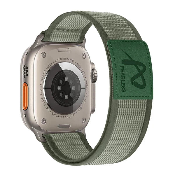 Leather Label Trail Loop Nylon Band