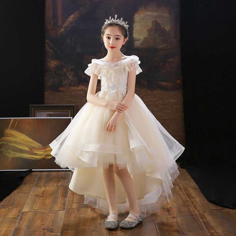 Wedding Dresses Trailing Flower Girl Dress  Birthday Holiday Wedding Dresses Trailing Princess Party