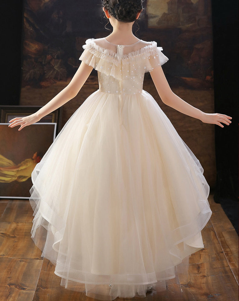 Wedding Dresses Trailing Flower Girl Dress  Birthday Holiday Wedding Dresses Trailing Princess Party
